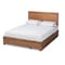 Baxton Studio Aras Modern Ash Walnut Brown Finished Wood Full Size 3-Drawer Storage Bed 175-9419-9620-Zoro - alternate 1